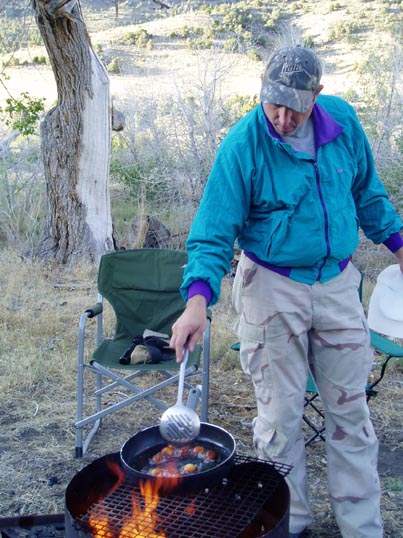 what's he cooking??